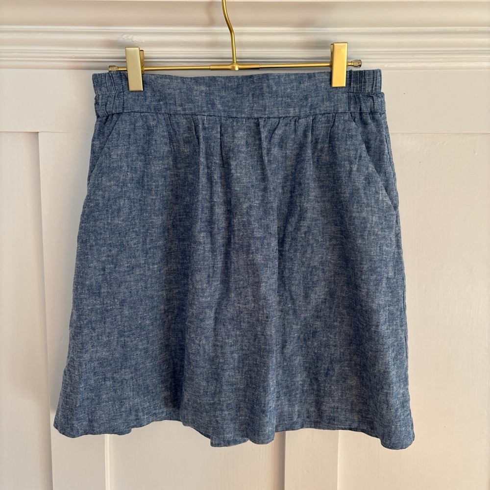 LOFT Outlet Blue Skirt with Pockets